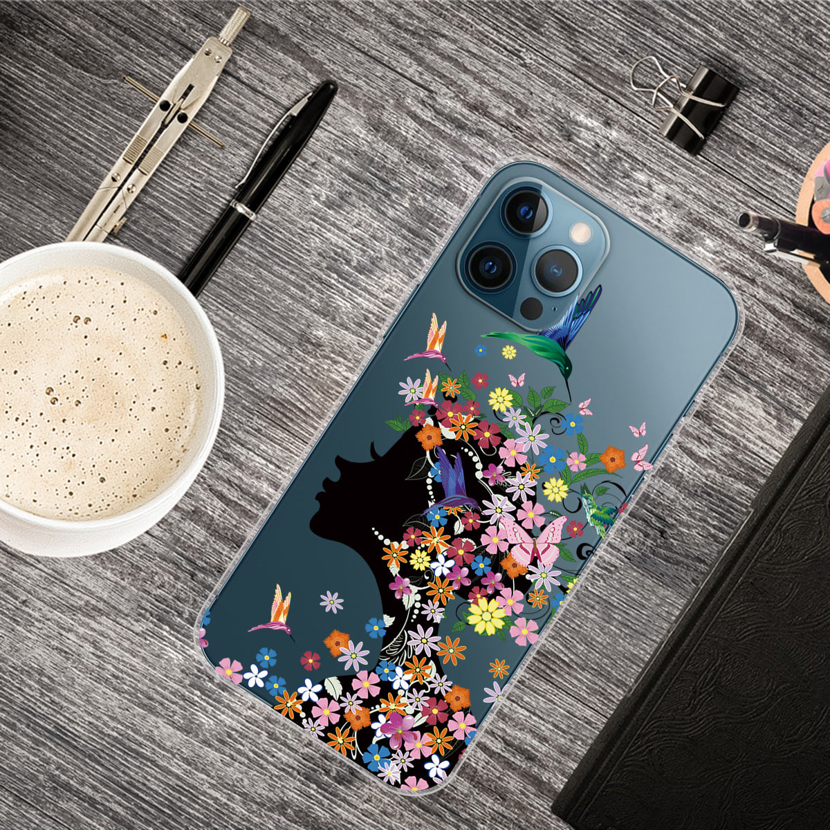 Clear Cute Pattern Printing Design Slim Lightweight Protective Bumper Cover for iPhone 13 Pro Max 6.7 inch