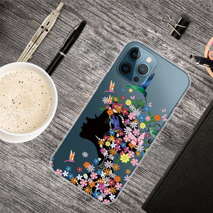 Clear Cute Pattern Printing Design Slim Lightweight Protective Bumper Cover for iPhone 13 Pro Max 6.7 inch