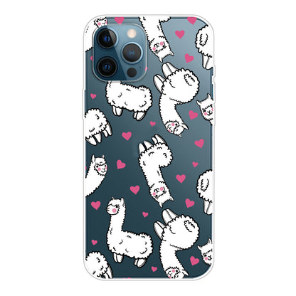 Clear Cute Pattern Printing Design Slim Lightweight Protective Bumper Cover for iPhone 13 Pro Max 6.7 inch
