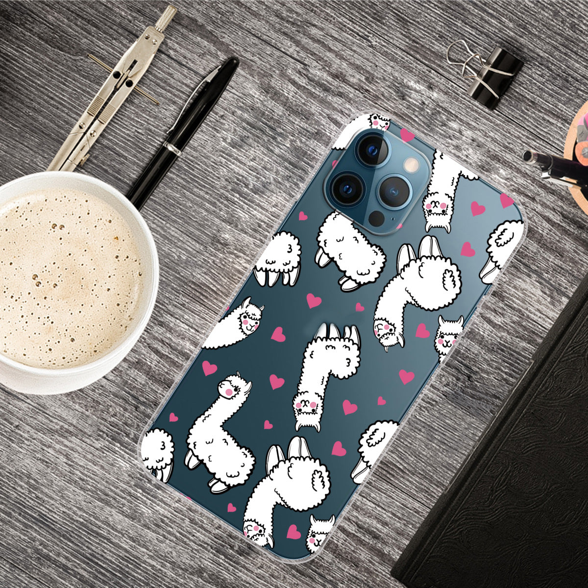 Clear Cute Pattern Printing Design Slim Lightweight Protective Bumper Cover for iPhone 13 Pro Max 6.7 inch
