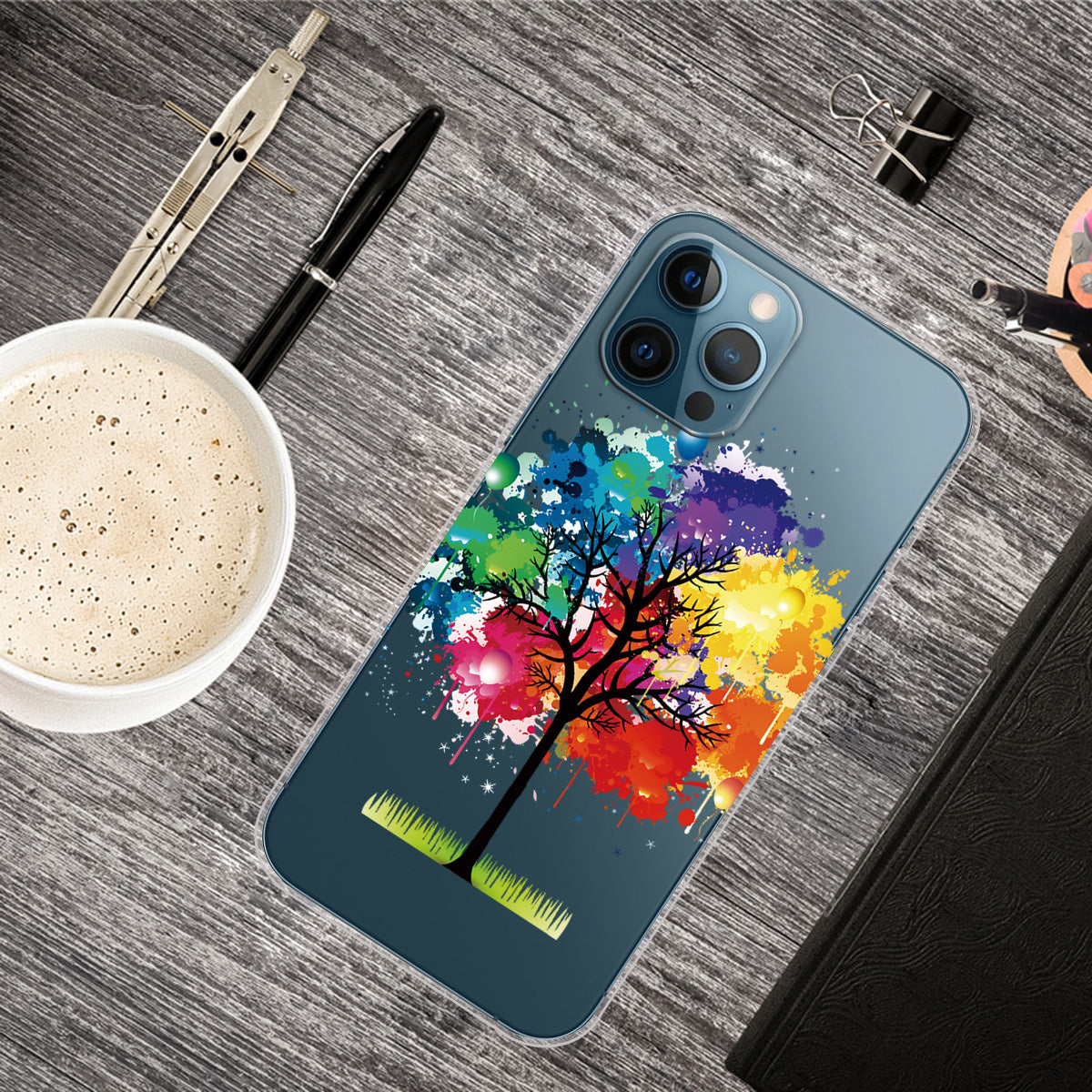Clear Cute Pattern Printing Design Slim Lightweight Protective Bumper Cover for iPhone 13 Pro Max 6.7 inch