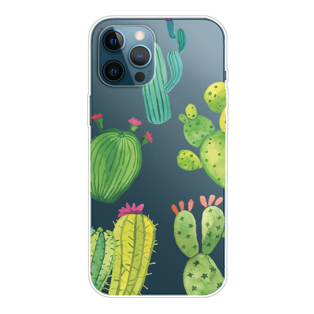 Slim Clear Pattern Printing Soft TPU Back Phone Protective Cover Case for iPhone 13 Pro 6.1 inch