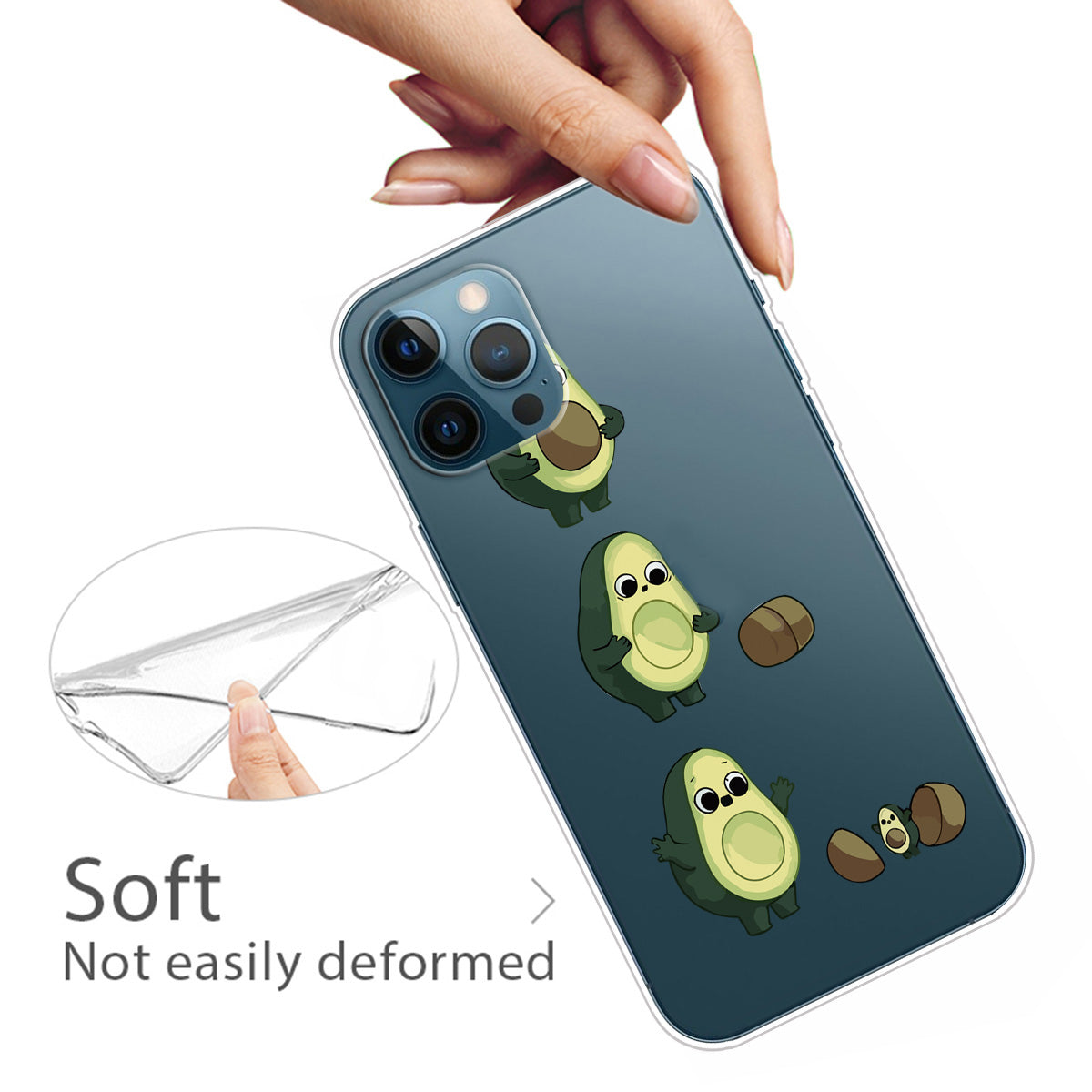 Ultra Slim Pattern Printing Flexible Light Weight TPU Protective Case for iPhone 13 Pro Max 6.7 inch