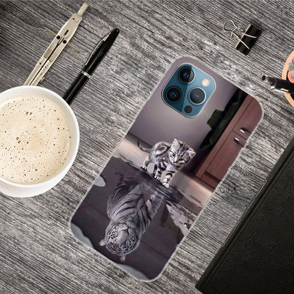 Ultra Slim Pattern Printing Flexible Light Weight TPU Protective Case for iPhone 13 Pro Max 6.7 inch