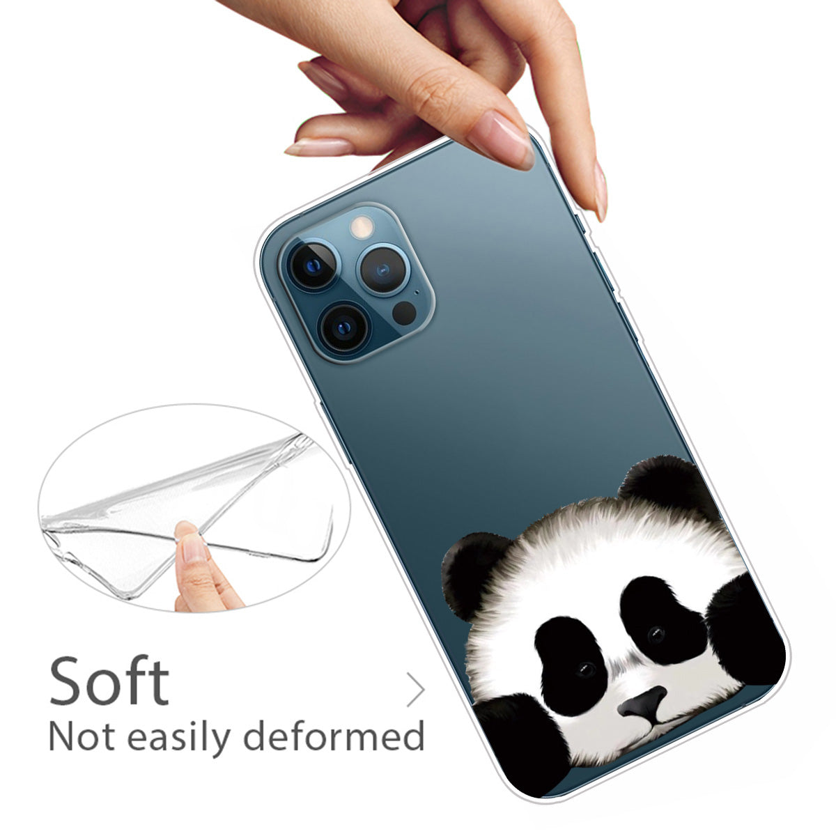 Ultra Slim Pattern Printing Flexible Light Weight TPU Protective Case for iPhone 13 Pro Max 6.7 inch