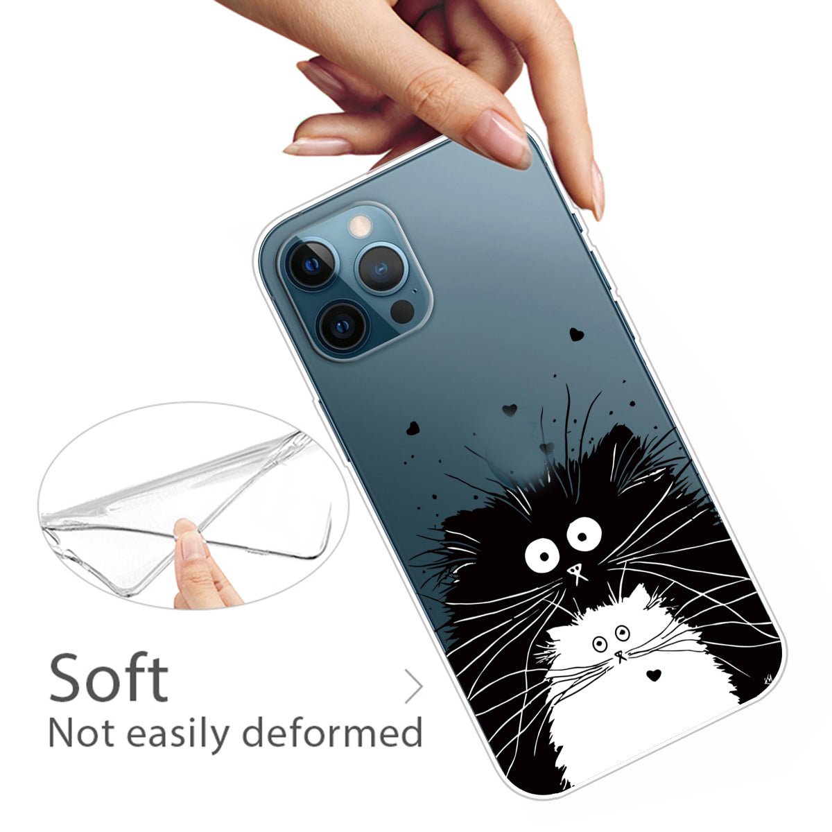 Ultra Slim Pattern Printing Flexible Light Weight TPU Protective Case for iPhone 13 Pro Max 6.7 inch