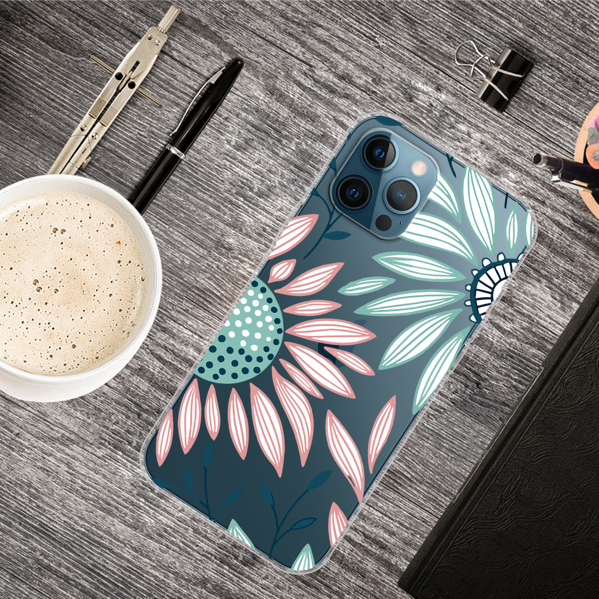 Ultra Slim Pattern Printing Flexible Light Weight TPU Protective Case for iPhone 13 Pro Max 6.7 inch