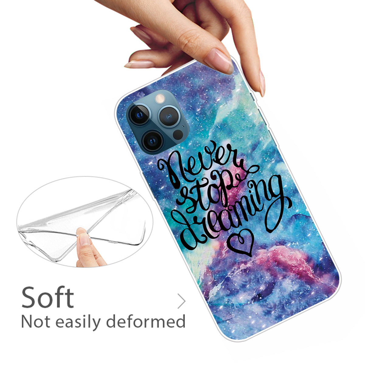Shockproof Anti-Drop Soft TPU Printing Pattern Printing Protective Phone Case for iPhone 13 Pro Max 6.7 inch