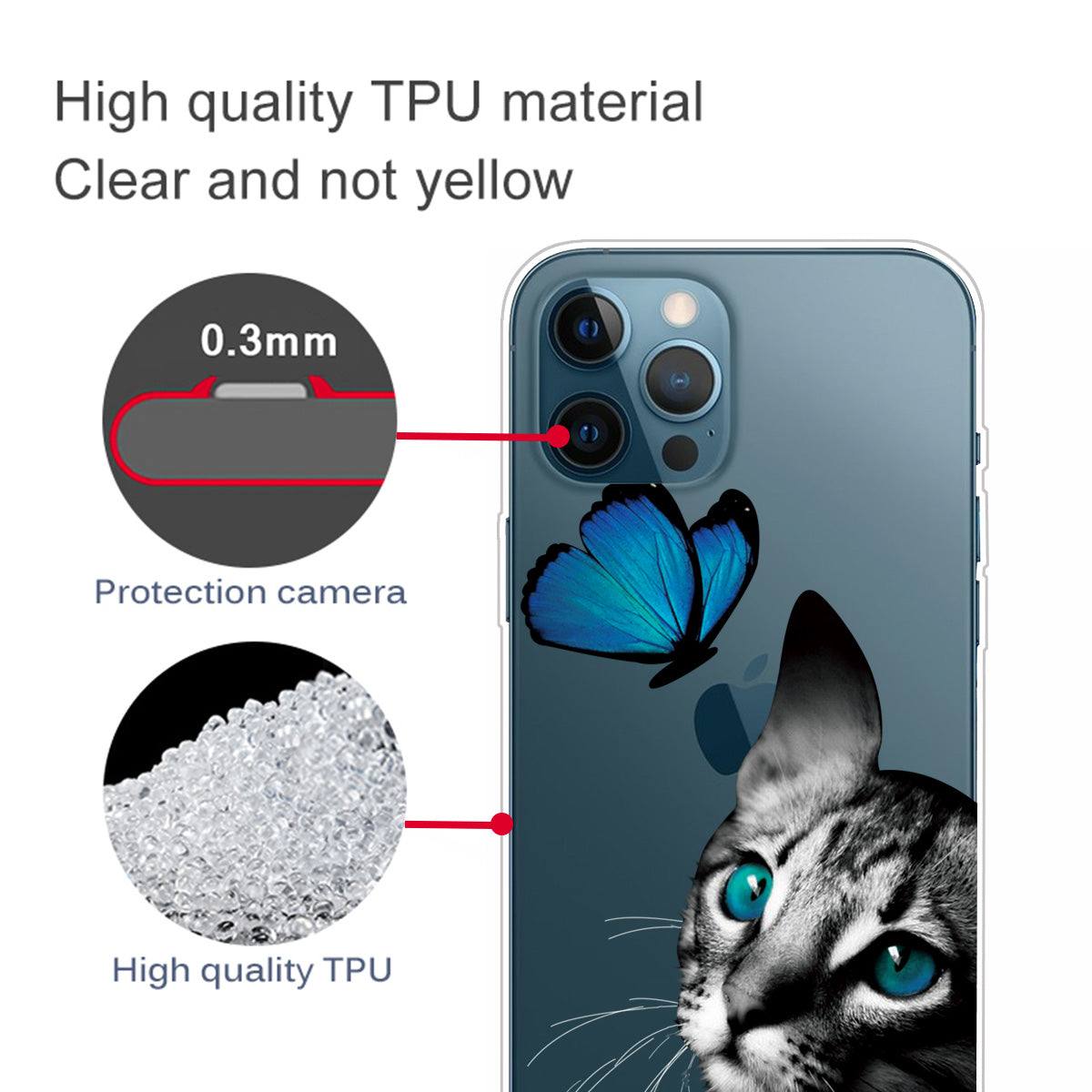 Shockproof Anti-Drop Soft TPU Printing Pattern Printing Protective Phone Case for iPhone 13 Pro Max 6.7 inch