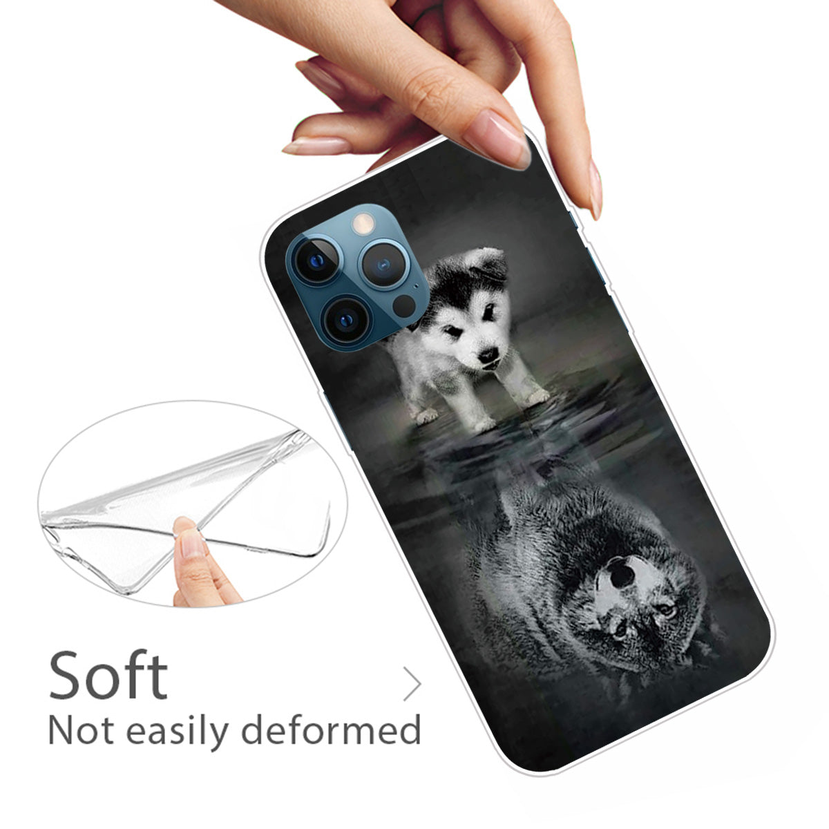 Shockproof Anti-Drop Soft TPU Printing Pattern Printing Protective Phone Case for iPhone 13 Pro Max 6.7 inch