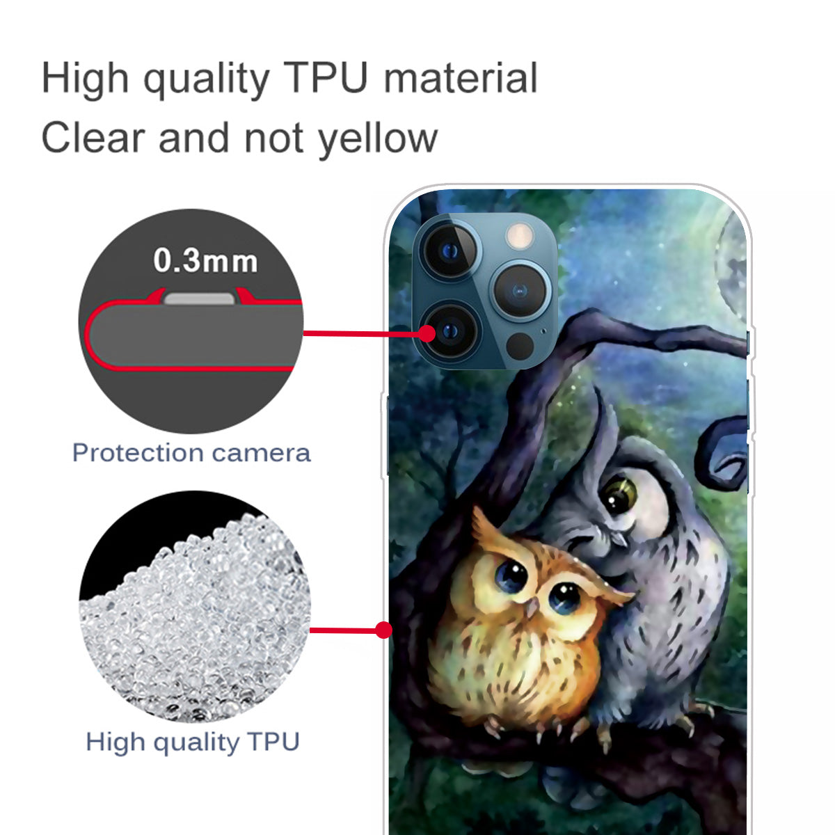 Shockproof Anti-Drop Soft TPU Printing Pattern Printing Protective Phone Case for iPhone 13 Pro Max 6.7 inch