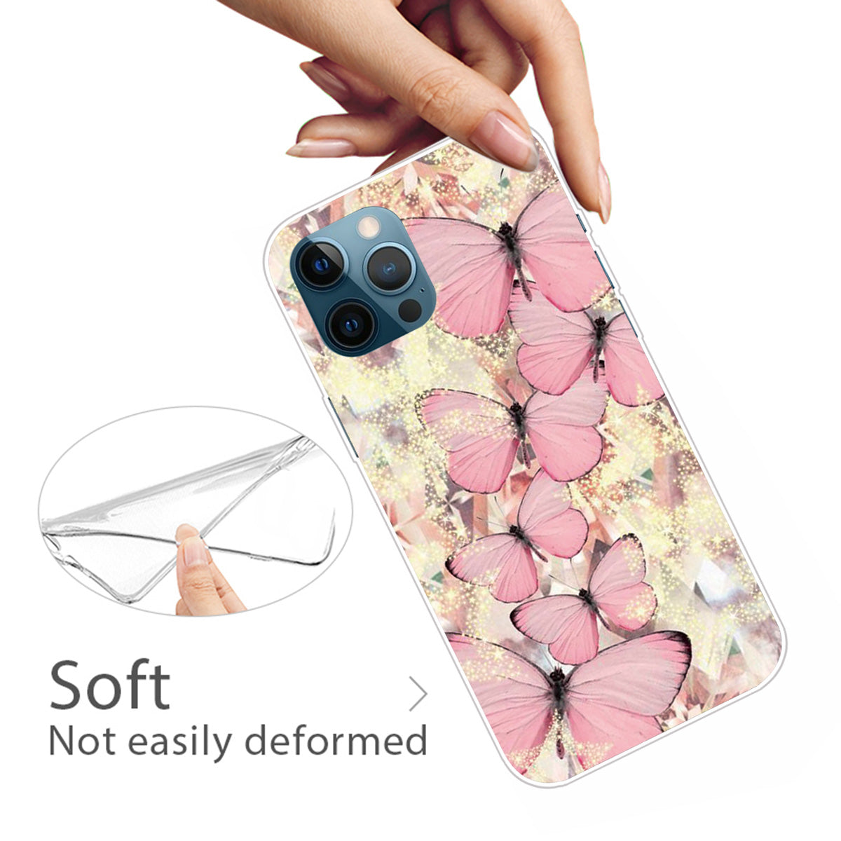 Shockproof Anti-Drop Soft TPU Printing Pattern Printing Protective Phone Case for iPhone 13 Pro Max 6.7 inch