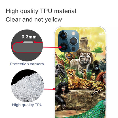 Shockproof Anti-Drop Soft TPU Printing Pattern Printing Protective Phone Case for iPhone 13 Pro Max 6.7 inch
