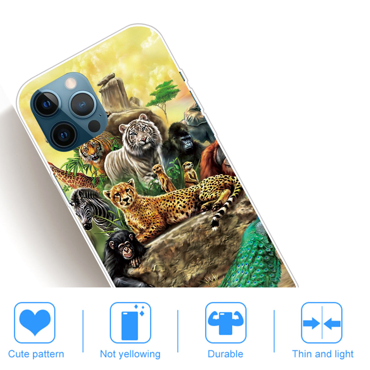 Shockproof Anti-Drop Soft TPU Printing Pattern Printing Protective Phone Case for iPhone 13 Pro Max 6.7 inch