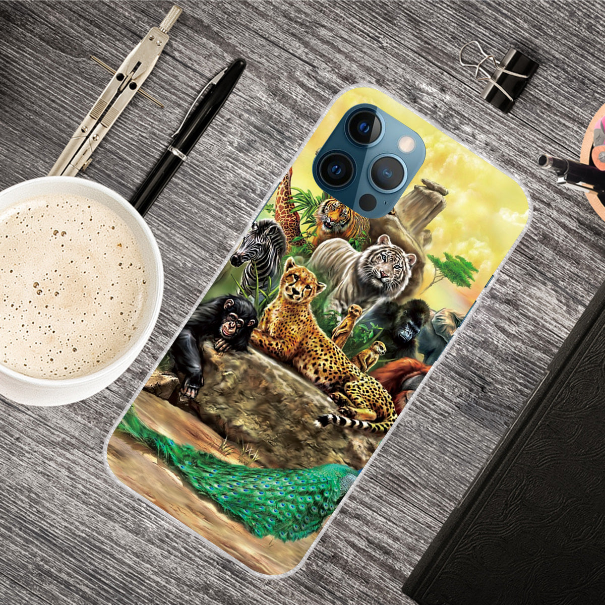 Shockproof Anti-Drop Soft TPU Printing Pattern Printing Protective Phone Case for iPhone 13 Pro Max 6.7 inch