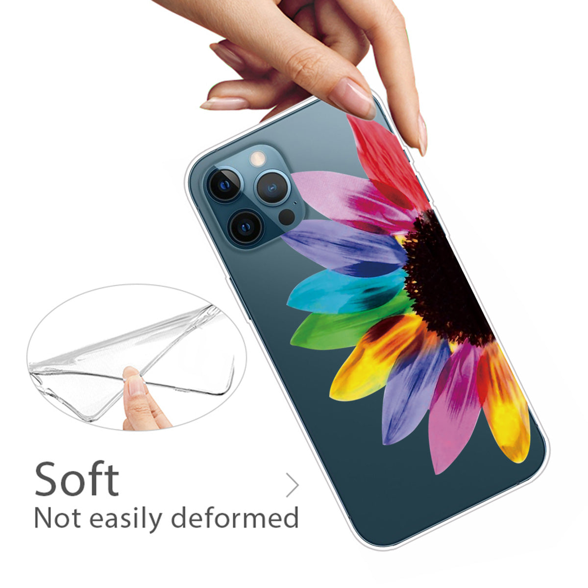 Shockproof Anti-Drop Soft TPU Printing Pattern Printing Protective Phone Case for iPhone 13 Pro Max 6.7 inch