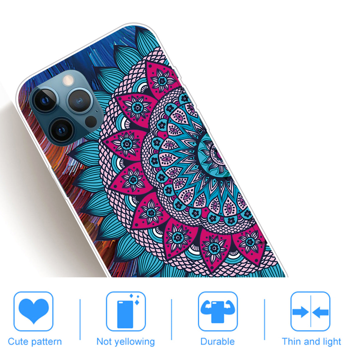Shockproof Anti-Drop Soft TPU Printing Pattern Printing Protective Phone Case for iPhone 13 Pro Max 6.7 inch