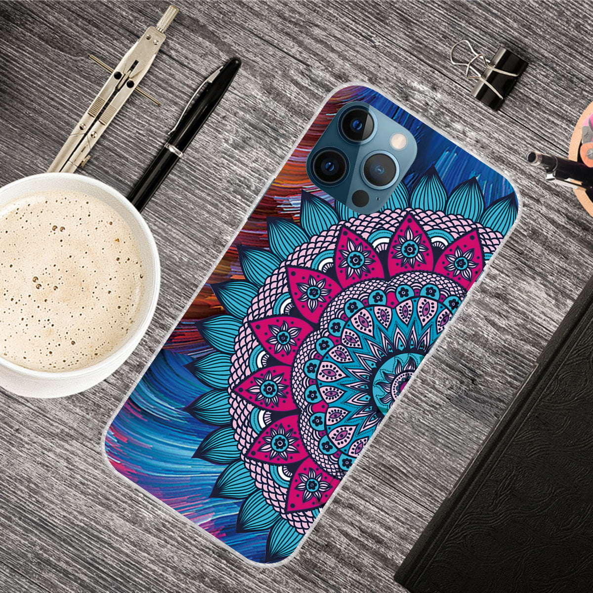 Shockproof Anti-Drop Soft TPU Printing Pattern Printing Protective Phone Case for iPhone 13 Pro Max 6.7 inch