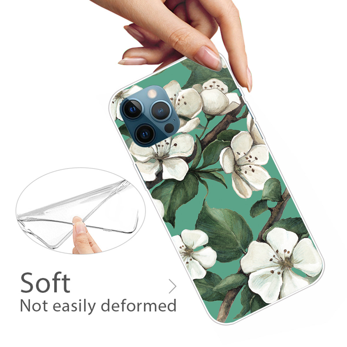 Shockproof Anti-Drop Soft TPU Printing Pattern Printing Protective Phone Case for iPhone 13 Pro Max 6.7 inch