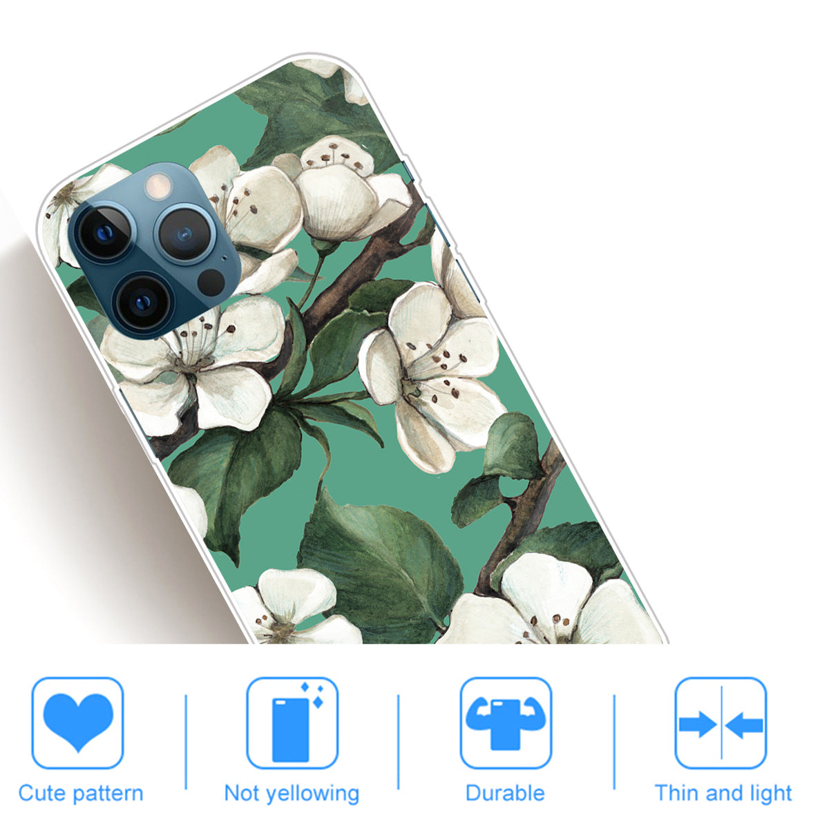 Shockproof Anti-Drop Soft TPU Printing Pattern Printing Protective Phone Case for iPhone 13 Pro Max 6.7 inch