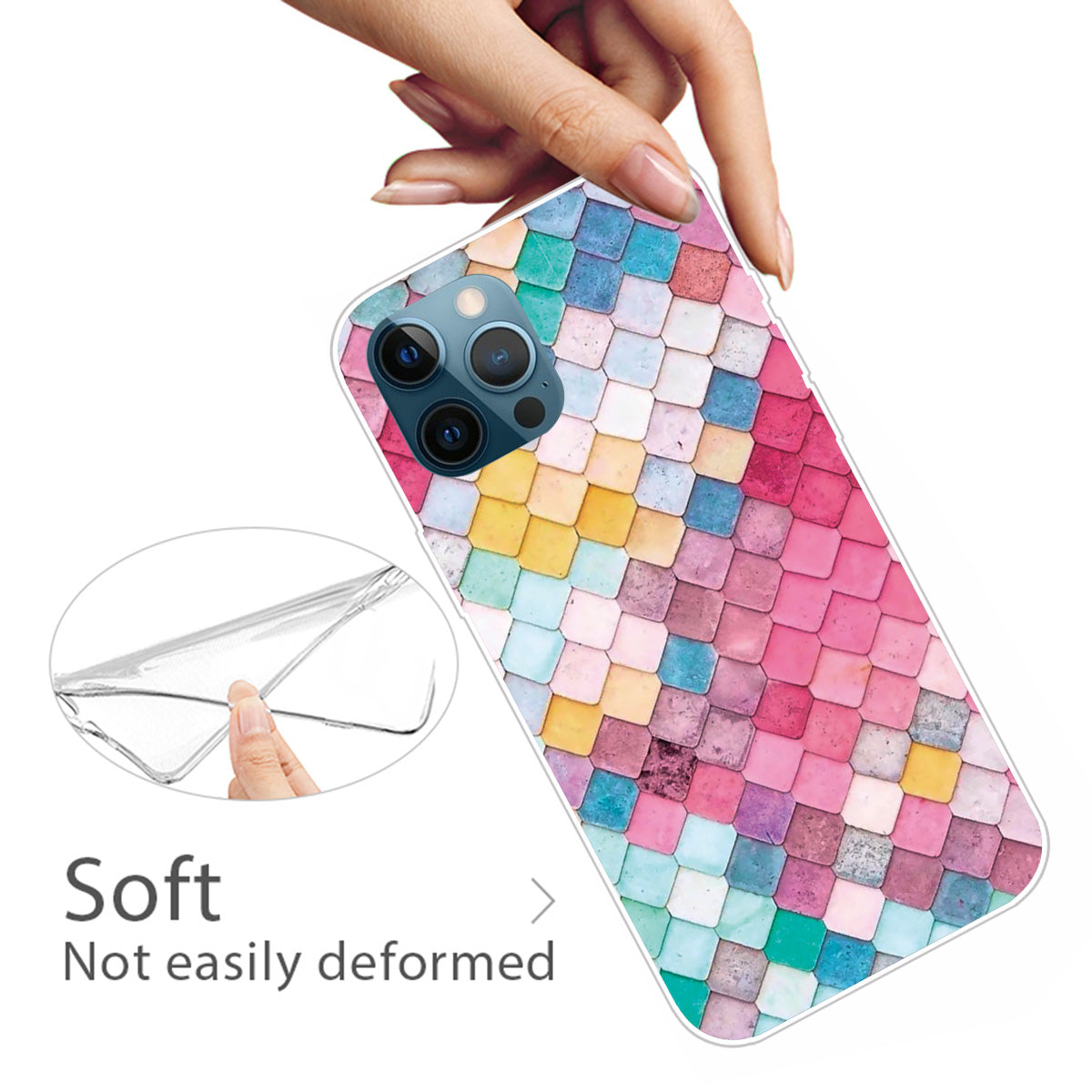 Super Fashion 3D Pattern Printing Soft TPU Case Lovely Back Shell for iPhone 13 Pro Max 6.7 inch