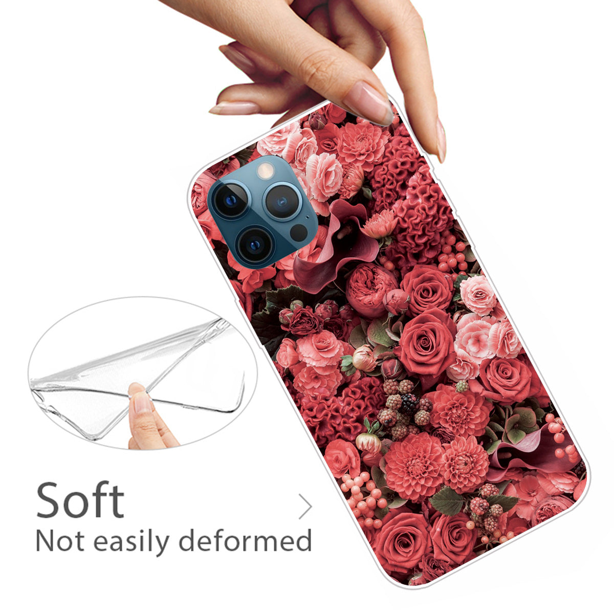 Super Fashion 3D Pattern Printing Soft TPU Case Lovely Back Shell for iPhone 13 Pro Max 6.7 inch