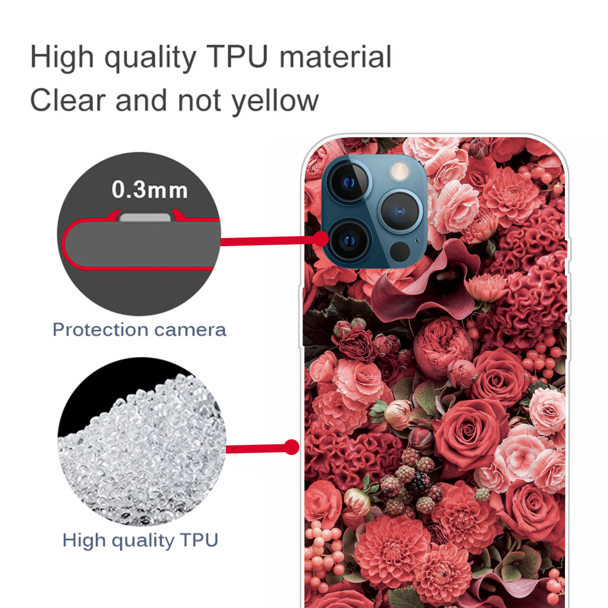 Super Fashion 3D Pattern Printing Soft TPU Case Lovely Back Shell for iPhone 13 Pro Max 6.7 inch