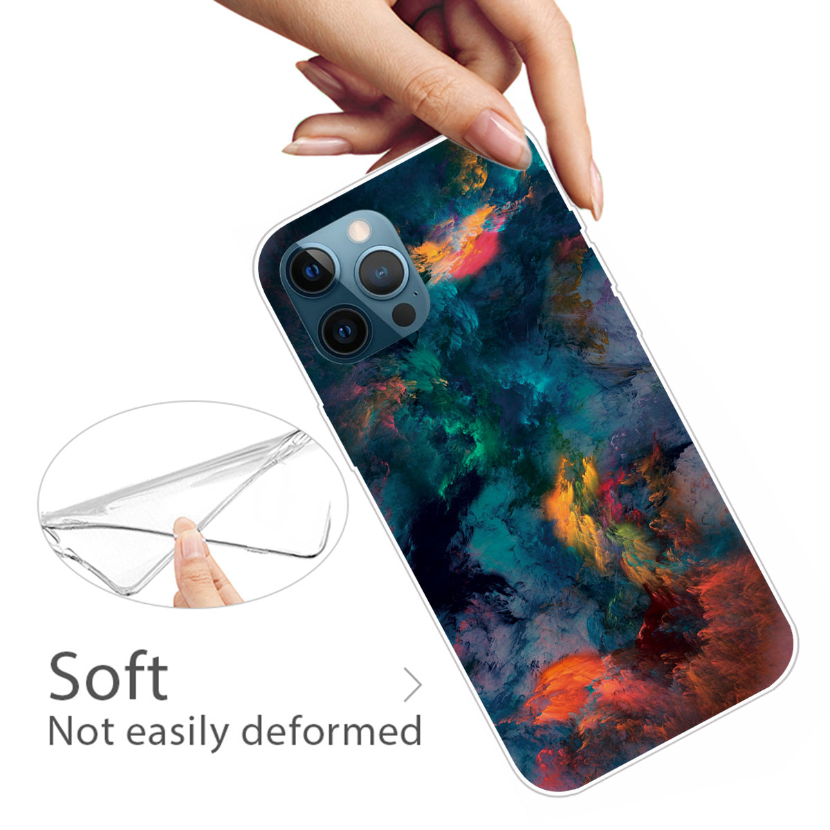 Super Fashion 3D Pattern Printing Soft TPU Case Lovely Back Shell for iPhone 13 Pro Max 6.7 inch