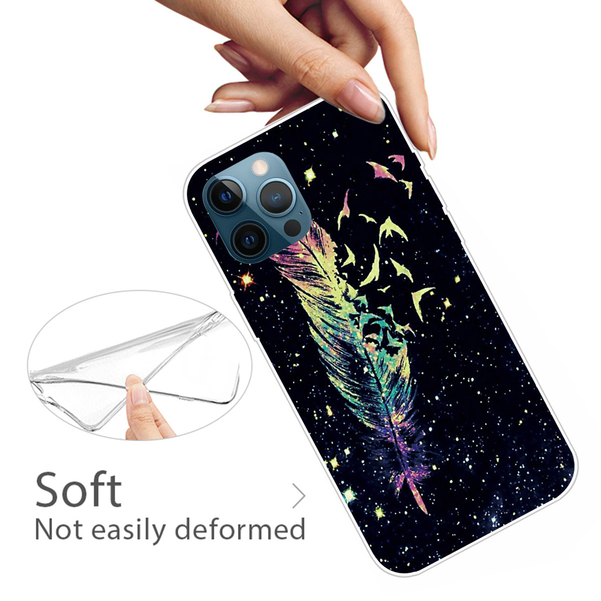 Super Fashion 3D Pattern Printing Soft TPU Case Lovely Back Shell for iPhone 13 Pro Max 6.7 inch