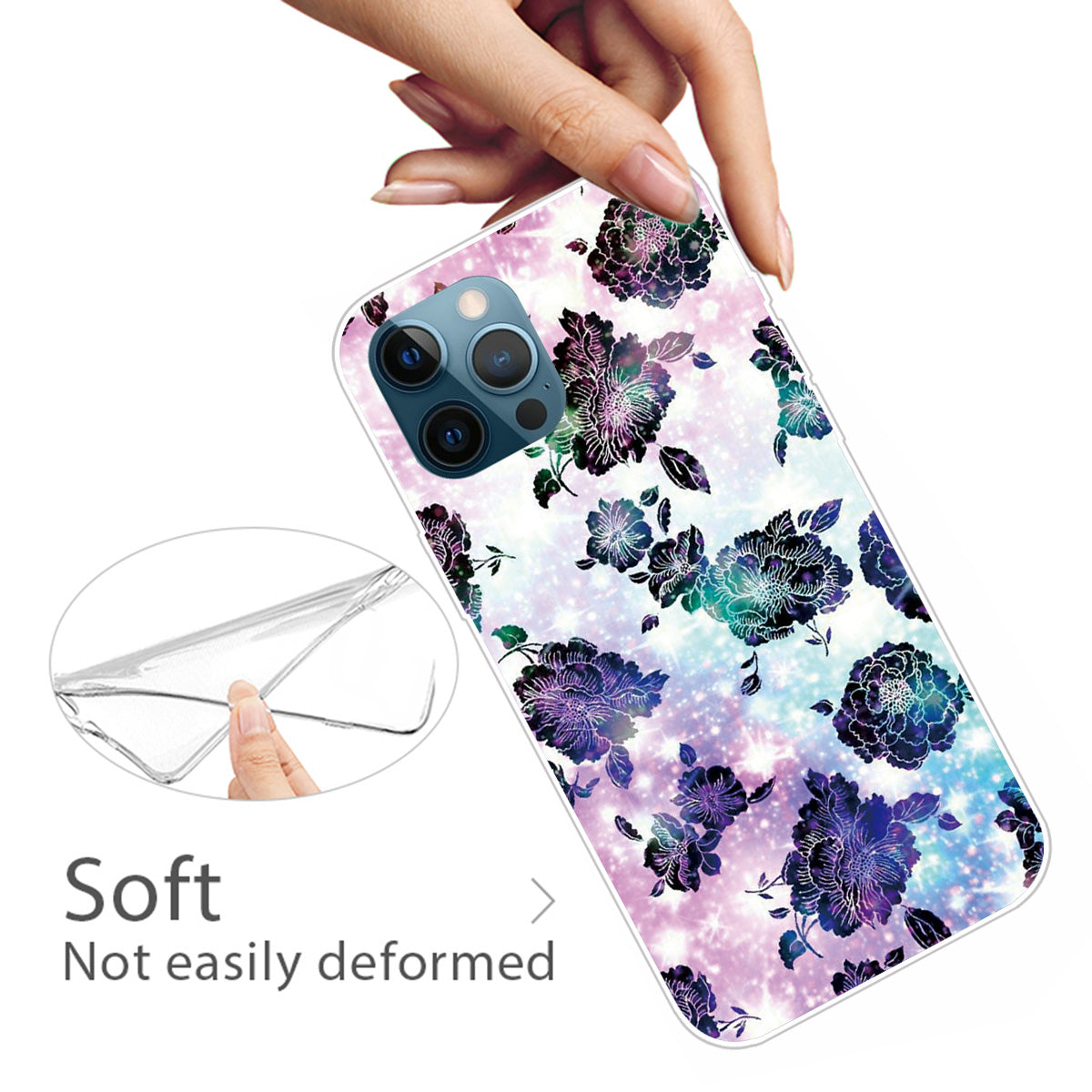 Super Fashion 3D Pattern Printing Soft TPU Case Lovely Back Shell for iPhone 13 Pro Max 6.7 inch