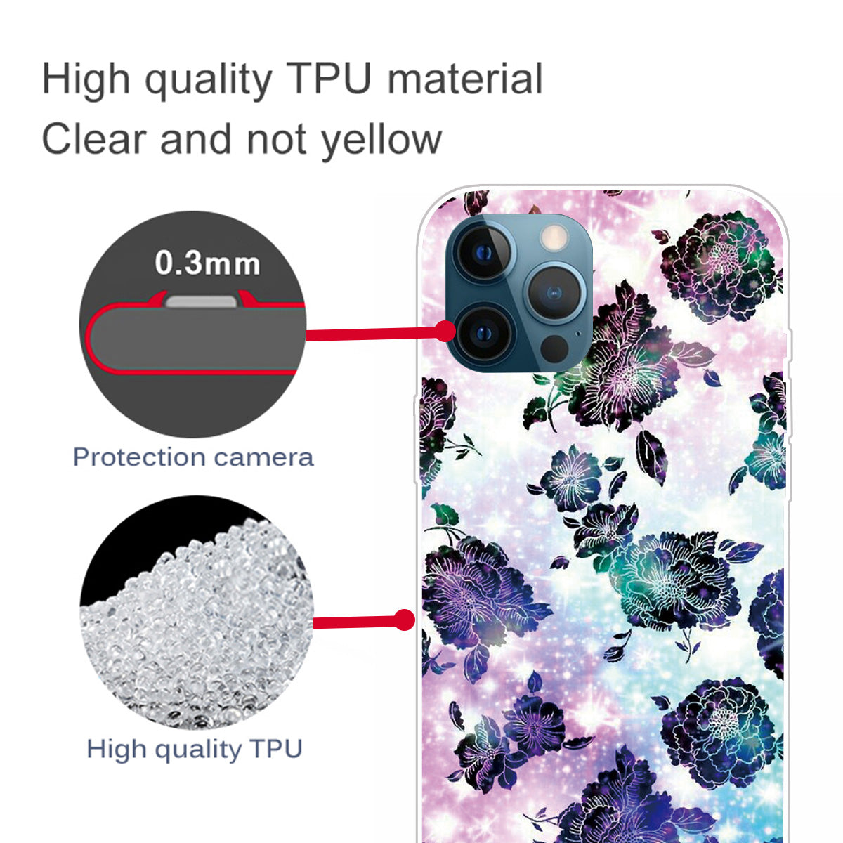 Super Fashion 3D Pattern Printing Soft TPU Case Lovely Back Shell for iPhone 13 Pro Max 6.7 inch