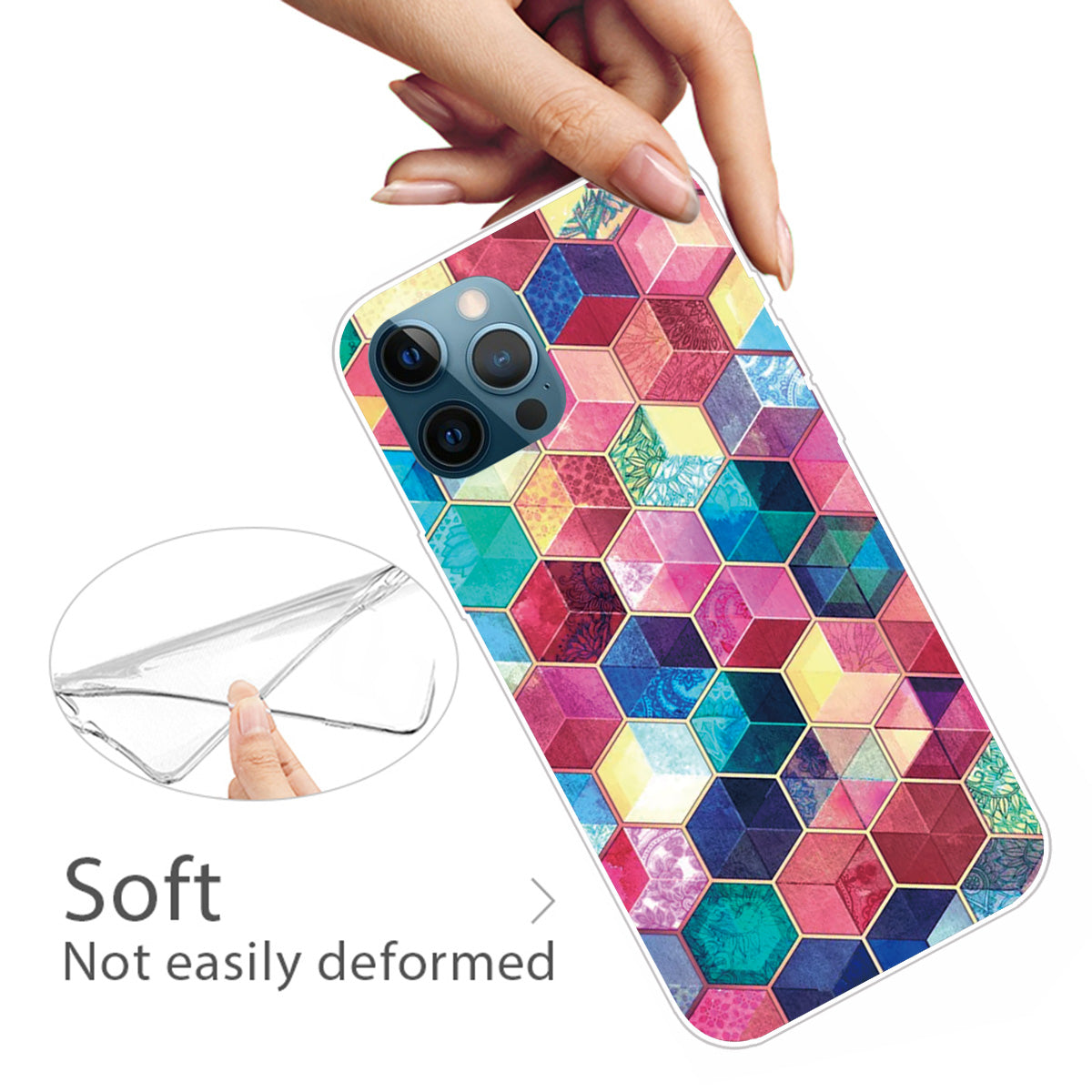 Super Fashion 3D Pattern Printing Soft TPU Case Lovely Back Shell for iPhone 13 Pro Max 6.7 inch