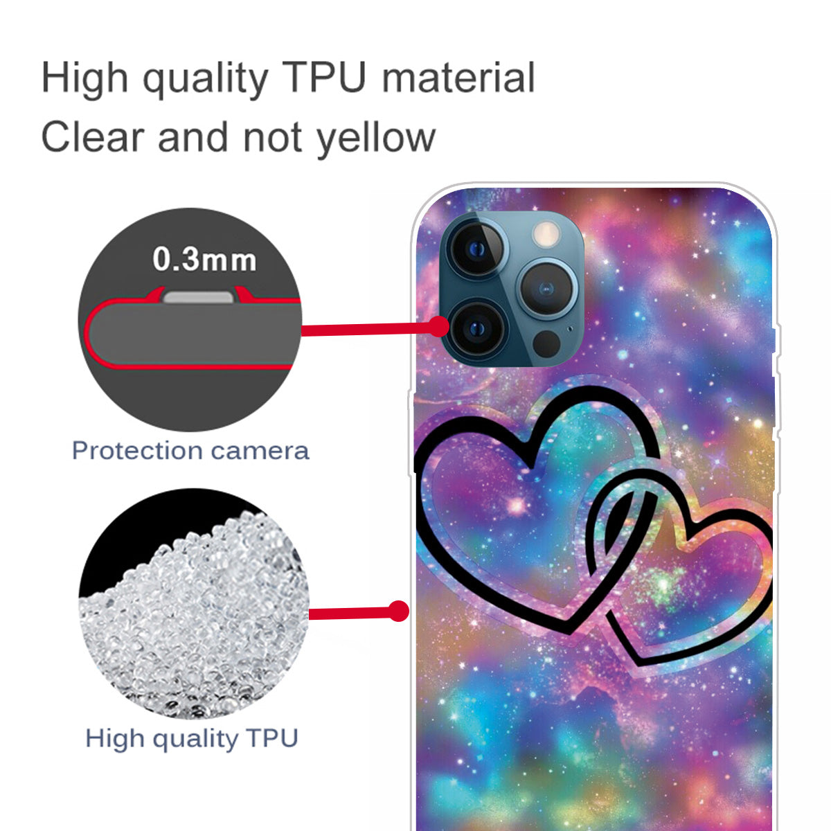 Super Fashion 3D Pattern Printing Soft TPU Case Lovely Back Shell for iPhone 13 Pro Max 6.7 inch
