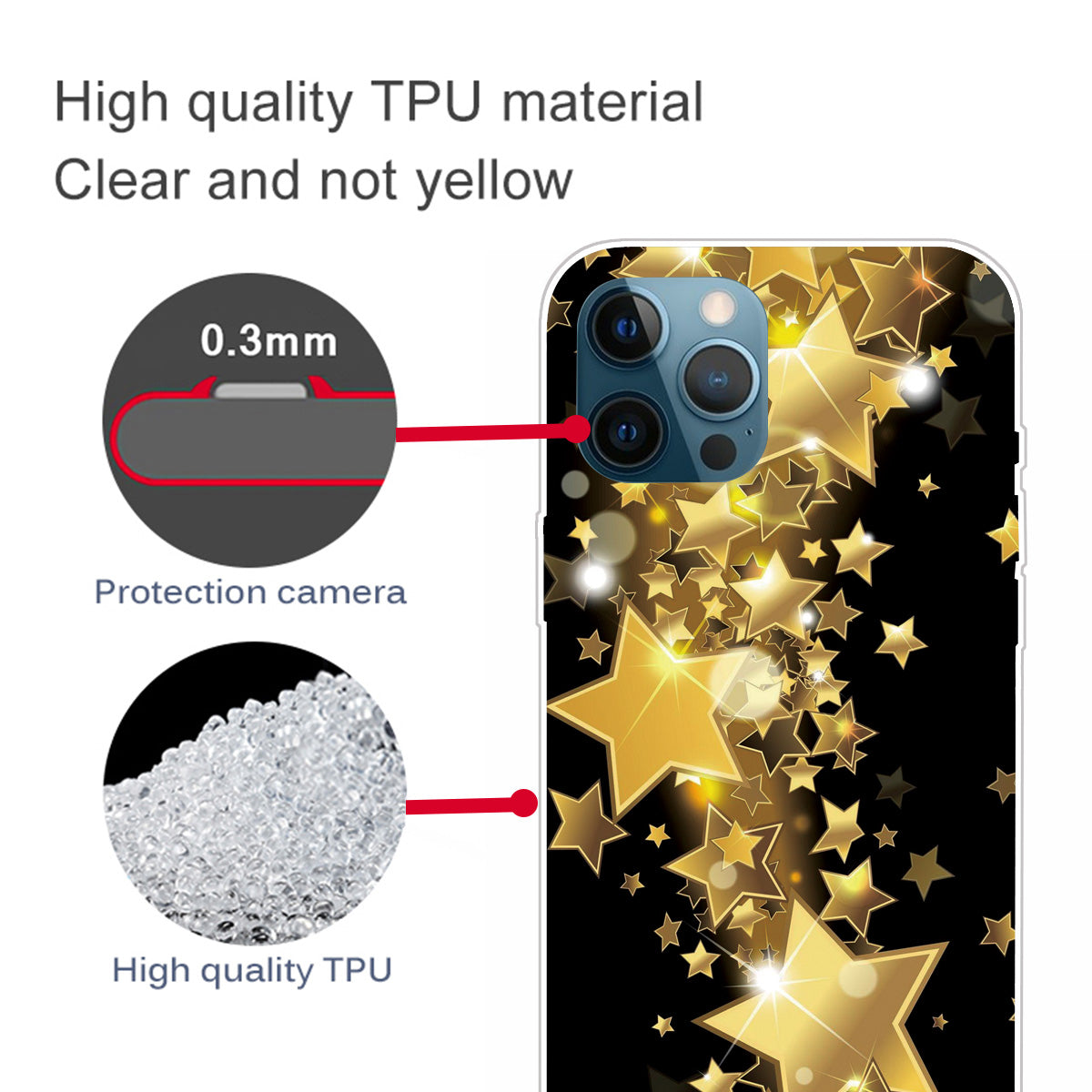 Super Fashion 3D Pattern Printing Soft TPU Case Lovely Back Shell for iPhone 13 Pro Max 6.7 inch