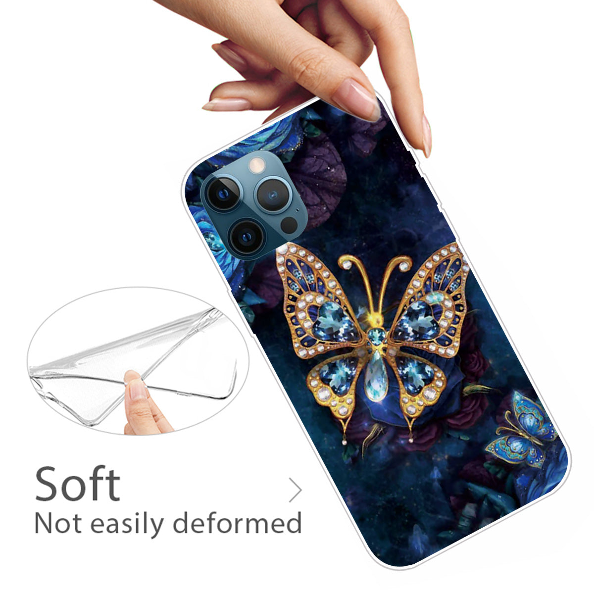 Super Fashion 3D Pattern Printing Soft TPU Case Lovely Back Shell for iPhone 13 Pro Max 6.7 inch