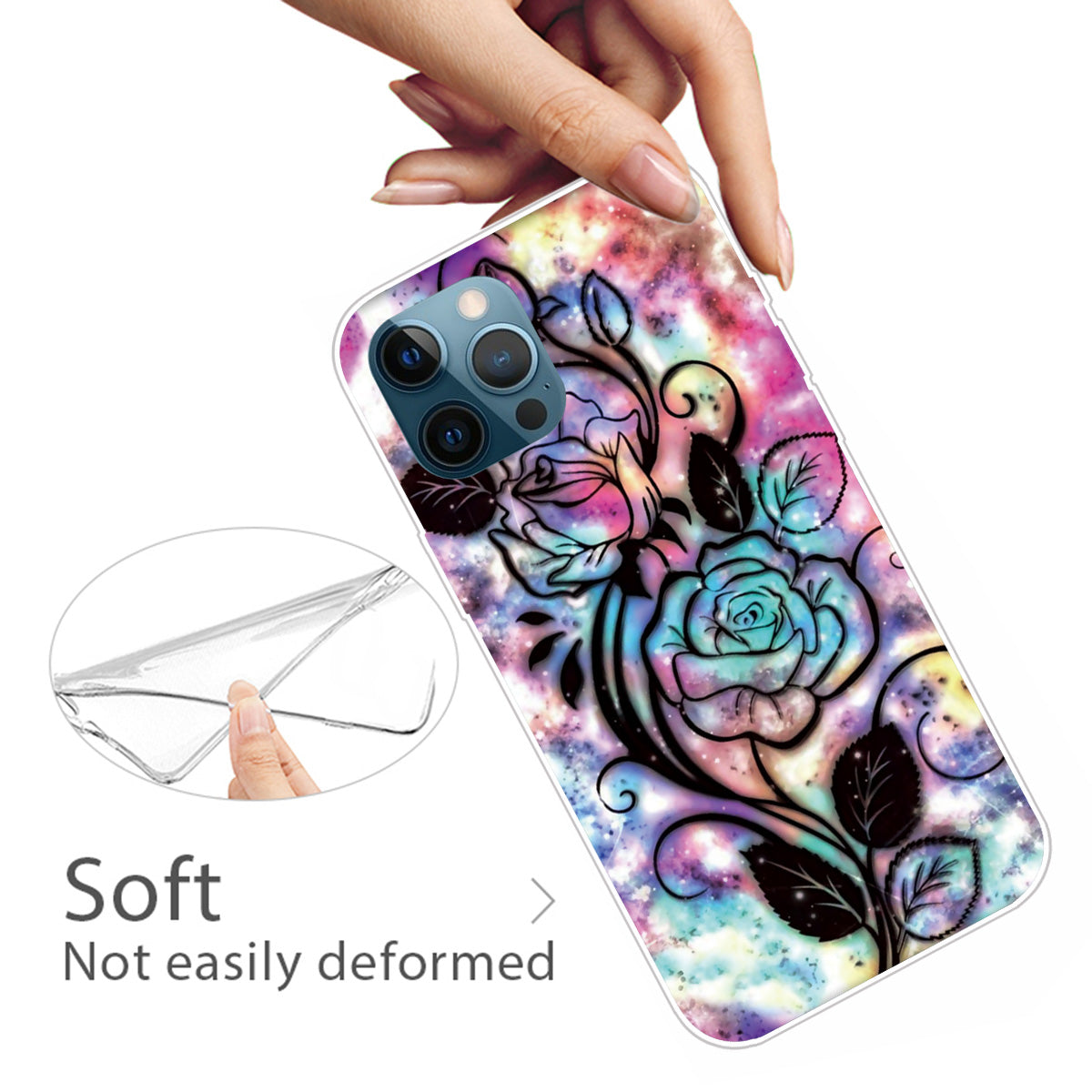 Super Fashion 3D Pattern Printing Soft TPU Case Lovely Back Shell for iPhone 13 Pro Max 6.7 inch