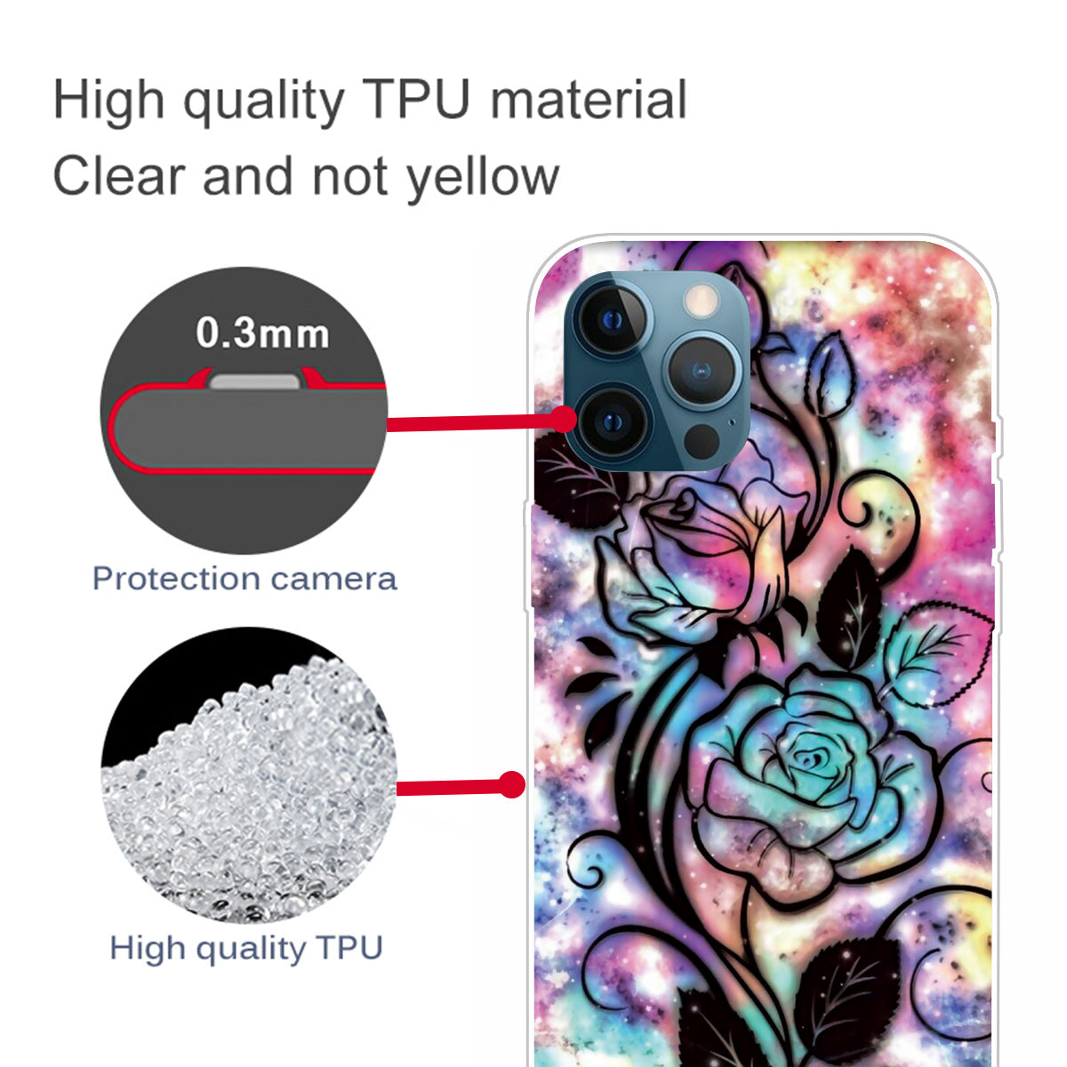 Super Fashion 3D Pattern Printing Soft TPU Case Lovely Back Shell for iPhone 13 Pro Max 6.7 inch