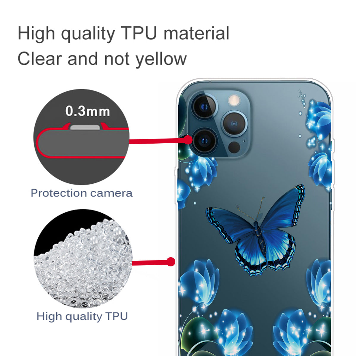 Super Fashion 3D Pattern Printing Soft TPU Case Lovely Back Shell for iPhone 13 Pro Max 6.7 inch