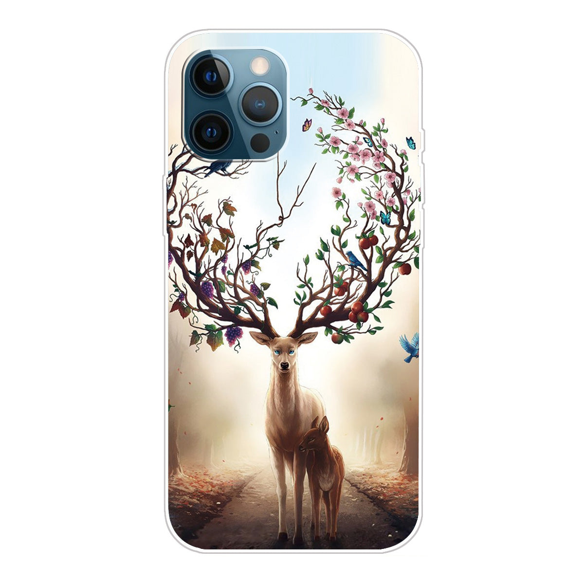 Pattern Printing IMD Workmanship TPU Back Case for iPhone 13 Pro 6.1-inch