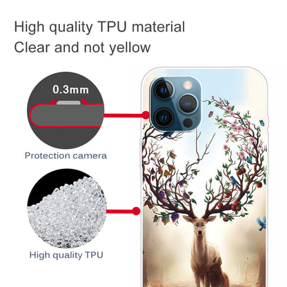 Pattern Printing IMD Workmanship TPU Back Case for iPhone 13 Pro 6.1-inch