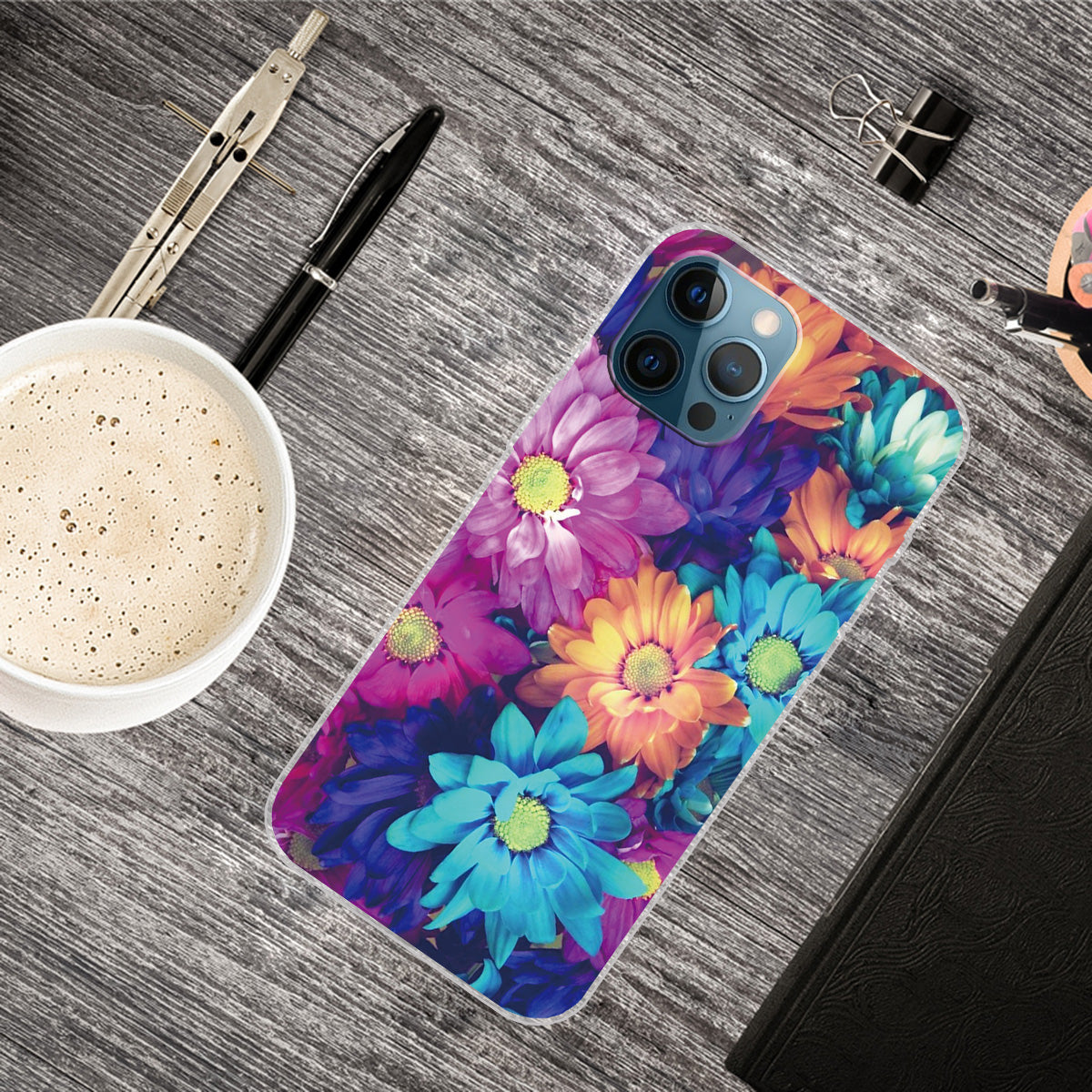 Pattern Printing IMD Workmanship TPU Back Case for iPhone 13 Pro 6.1-inch