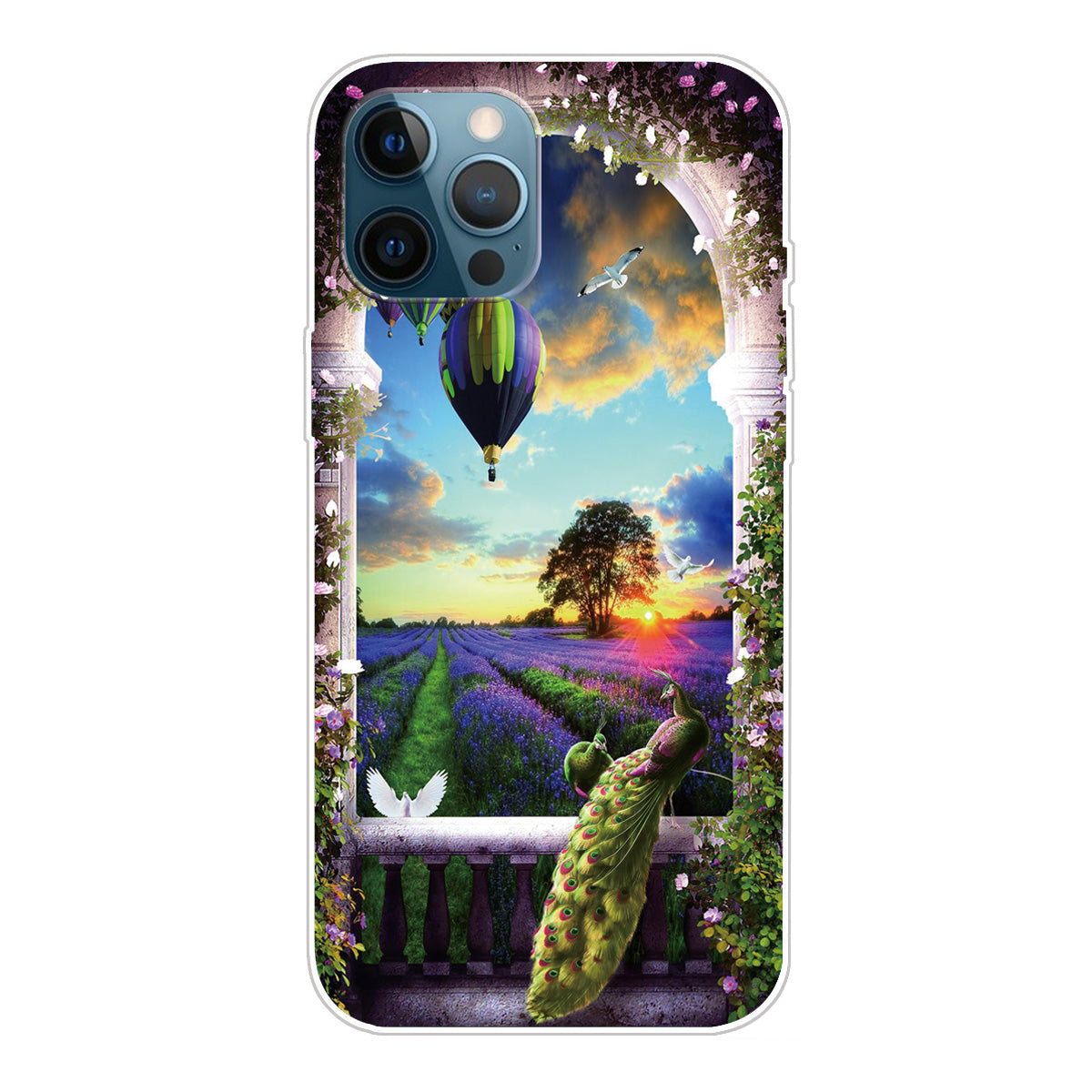 Pattern Printing IMD Workmanship TPU Back Case for iPhone 13 Pro 6.1-inch