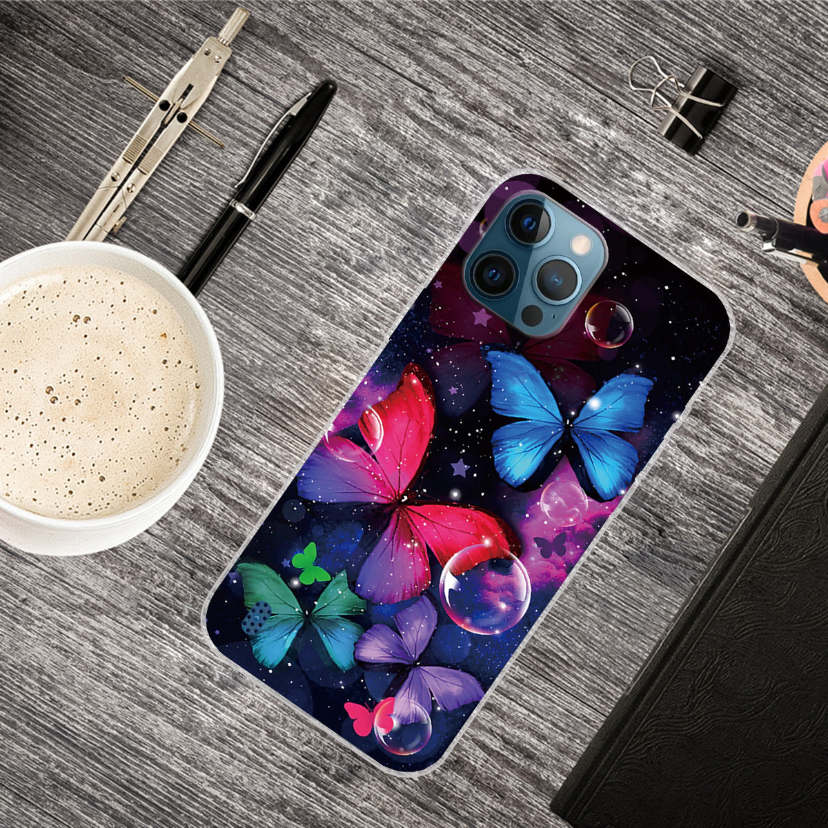 Pattern Printing IMD Workmanship TPU Back Case for iPhone 13 Pro 6.1-inch