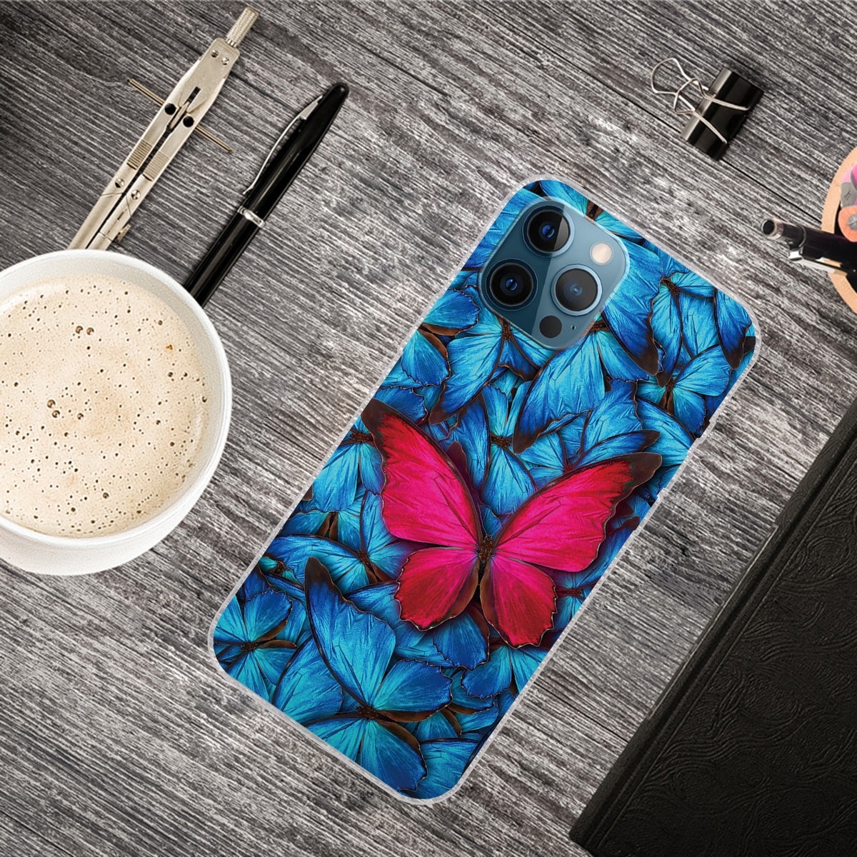 Pattern Printing IMD Workmanship TPU Back Case for iPhone 13 Pro 6.1-inch