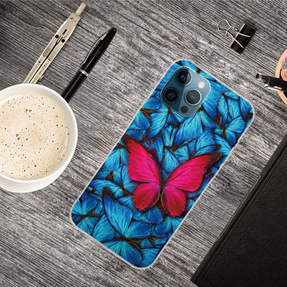 Pattern Printing IMD Workmanship TPU Back Case for iPhone 13 Pro 6.1-inch