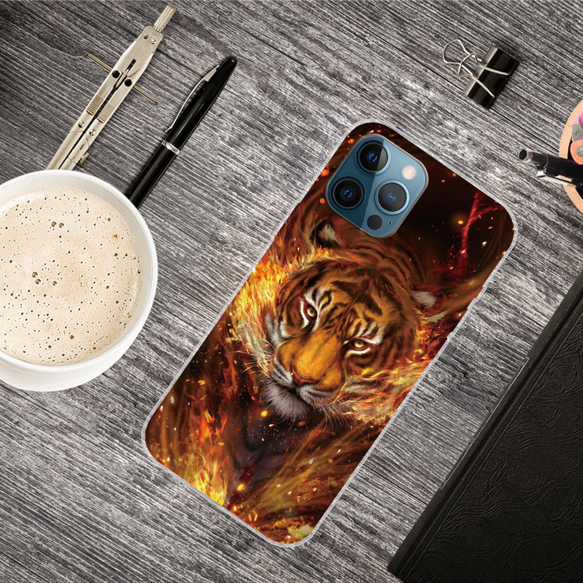 Pattern Printing IMD Workmanship TPU Back Case for iPhone 13 Pro 6.1-inch