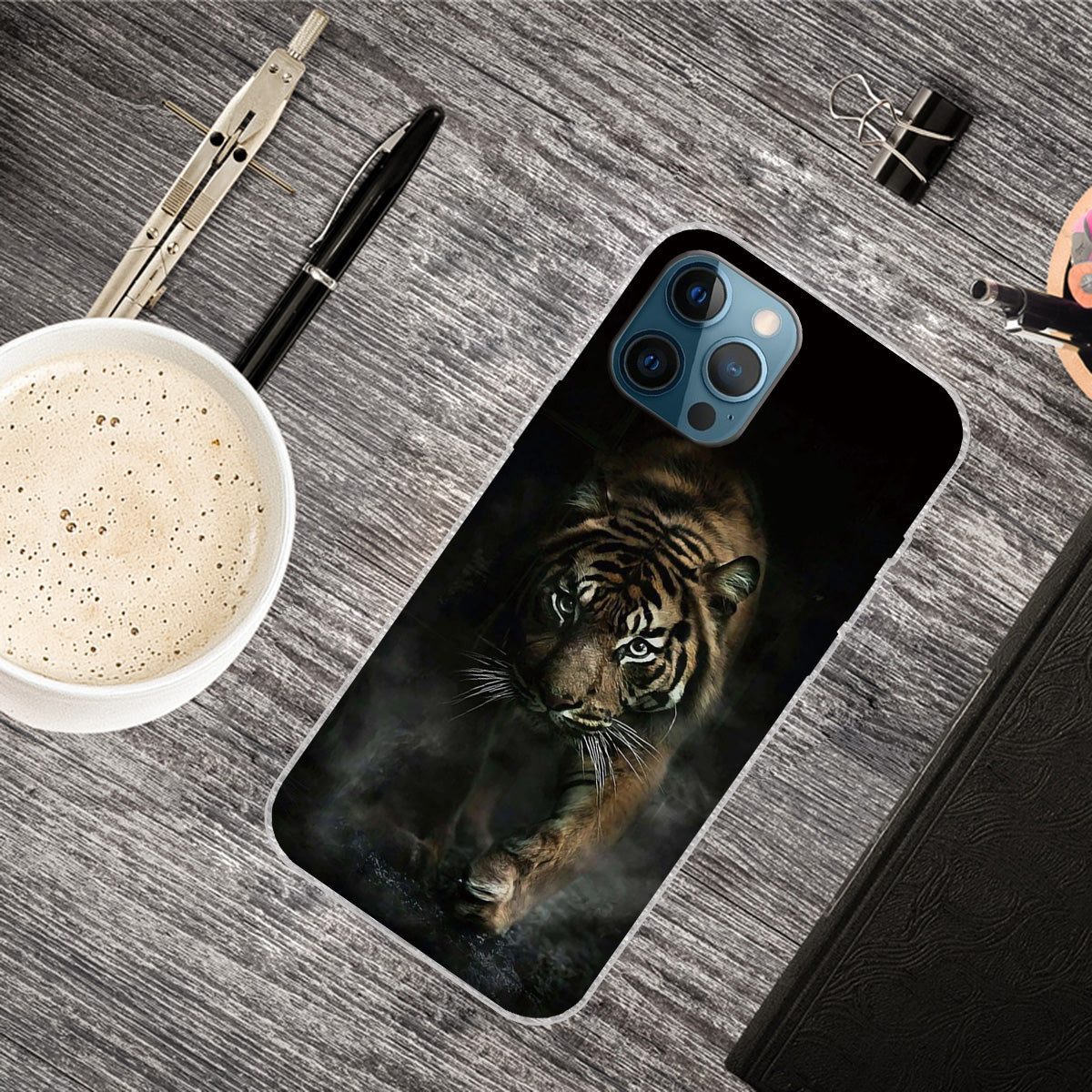 Pattern Printing IMD Workmanship TPU Back Case for iPhone 13 Pro 6.1-inch