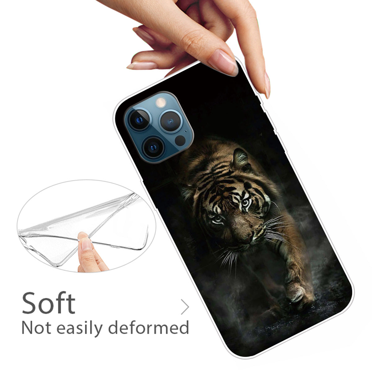 Pattern Printing IMD Workmanship TPU Back Case for iPhone 13 Pro 6.1-inch