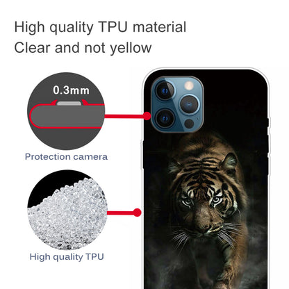 Pattern Printing IMD Workmanship TPU Back Case for iPhone 13 Pro 6.1-inch