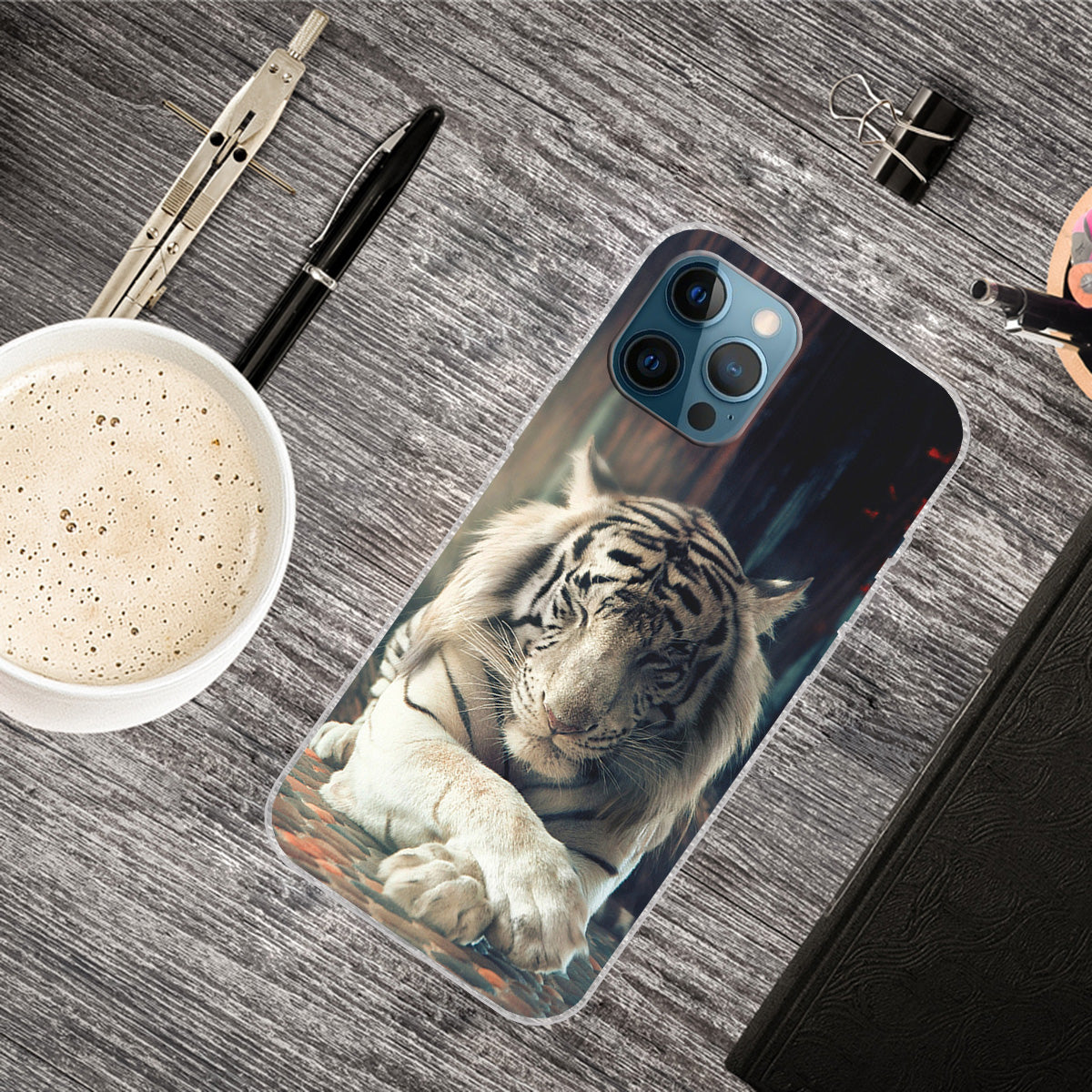 Pattern Printing IMD Workmanship TPU Back Case for iPhone 13 Pro 6.1-inch